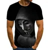 T-shirt męski T-shirt 3D Funny fajny anime kreskówka druku