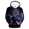 Sweats à capuche pour hommes 2023 Anime Swort Art en ligne hommes à capuche noir épéiste Kirigaya Kazuto 3D grande taille cravate teinture Harajuku sweat 4XL