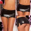 Jupes En Cuir Verni Sexy Jupe Femmes Noir Split Mince Taille Basse Crayon Mini Femme Shorts Club