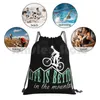 Sac à dos Life Is Better In The Mountain Sacs à cordon Sac de sport Étanche Biker Vélo Cyclisme Pour vélo