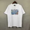 23SS Tokyo Print Kith T Shirt Män kvinnor EU Size 100% Cotton Rhude Tees High Street Summer Hippie Clothes