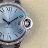 A6 Women's watch Automatic mechanical movement Size 33MM 316L fine steel Quenched steel blue pointer Sapphire crystal glass waterproof