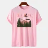 Women T koszule Zion Mountain Vintage Tshirts Kobiety Krótkie rękawy Zachodnie piesze koszulka Narodowa Koszulka National Park Outdoor T-shirt retro boho Tops