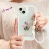 2023 Designer Silicone Phone Case Purple Star Brightening White Rose Convient pour iPhone 14 11 12 13 Pro Max 12 13 Fall Protection Case