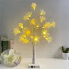 Настольные лампы прикроватная светодиодная лампа USB/батарея Bonsai Tree Night Light Bed