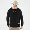 Männer Pullover Herbst Und Winter Verdickt Große Pullover Langarm Casual Lose Pullover Kaschmir Solide KnittingMen's