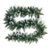 Fleurs décoratives 270 cm Garlande de canne de rotin pour décoration arbre de Noël artificiel Pin Pin Sanging Fiche