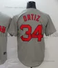 2023 Yeni Beyzbol Formaları 44 Chris Sale 34 David Ortiz 99 Alex Verdugo Boş Jersey Erkek Kadın Gençlik Boyutu-XXXL