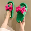 Slippers 2021 Summer New Fashion Women's Flip Flops Fashion Butterfly-knot Sandals Women Open Toe Sandals Soft Comfortable Wild Slides Z0317