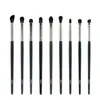 Makeup Brushes Decsy Eyeshadow Brush Set 9st Black High Quality Eyes Shadow Brow Liner Eyebrow Make Up Brushesmakeup