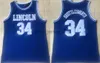 NCAAコネチカットハスキーズバスケットボールジャージーカレッジレイ34アレンイエスシャトルワースリンカーン高校ウコンハスキーケンバ15ウォーカージャージー