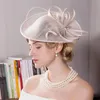 Berets 2223 Spring and Summer/Vintage/Delicate/Abaca/Bowknot/Elegant Feminine Style/Horse Race Headpiece/Tulle Fabric Hats Headpieceberets