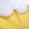 Girl Dresses Girl's Wholesale Yellow Birthday Holidays Party Elegant For Children Barn Girls Toddler Storlek 2 3 4 6 9 10 12 14ygirl's