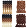 Syntetyczne szydełkowe włosy Yaki Ombre Ultra Braiding Hair Actaint Expression Jumbo Braid Hair Extension