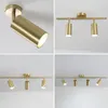 Ceiling Lights Loft Stylish Light Noble Gold Rotatable Gu10 LED Lamps For Shop Spot Showroom Living Room