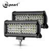 LEDストリップNLPEARL 4 "7" 72W 144W LED FOG LED FOG LIGHT CAR SUV TRUCK 4X4 ATV Spotlight Flood Beam LED Work Light Bar