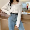 Blouses pour femmes vêtements vêtements pour femmes à manches longues femmes blanc hors épaule haut élégant femme tissu Ropa Mujer TN2182