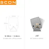 LED-remsor SCON AC110-240V 40CM 15W järngrå ytmonterad LED-linjär lampa Kreativ betongtakstång Ljus P230315