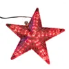 Kerstdecoraties LED -lampen verlichten decoratie voor Home Tree Topper Star Kerstmis ornamenten feest Acryl Waterdicht festival