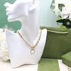 2023-Vintage Chain Gold Necklaces Interlocking Letter Pendant Necklaces Designer G Chains Necklace For Lover Gift With Box