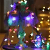 Christmas Decorations 6M LED Star String Warm Lamp Fairy Light Holiday Wedding Party For Tree Decoration Ornament SU34