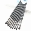 Makeup Brushes Decsy Eyeshadow Brush Set 9st Black High Quality Eyes Shadow Brow Liner Eyebrow Make Up Brushesmakeup