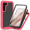 Shockproof Clear PC Cases Built-in Screen Protector TPU Bumper Rugged Defender Cover for Samsung Galaxy S23 S22 Plus S21 FE