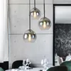 Lampes suspendues Moderne Lumière De Luxe Gradient Ball Combinaison Verre Lumières Salon Chambre Chevet Bar Restaurant Décor Lampe