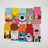 Chaussettes pour hommes 10 paires/pack hommes femme coloré mignon dessin animé unisexe drôle fou nouveauté cool design coton tenue décontractée équipage funky