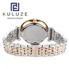 Armbandsur Kuluze Watch med en Pearl Dial Quartz -rörelse Mother Carlie mini Rostfritt stålklänning märke