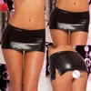 Jupes En Cuir Verni Sexy Jupe Femmes Noir Split Mince Taille Basse Crayon Mini Femme Shorts Club