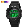 Wristwatches 5Bar Waterproof Male Digital Wrist Watch Military Chrono Stopwatch Clock LED Light Men's Watches Relogio Masculino