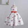 Mädchenkleider Yoliyolei 2 Teile/satz Neue Mädchen Kleid Herbst Druck floral Kinder Kleider Baby Mädchen Ballkleid Party Kleidung mit Kurzarm mantel W0314