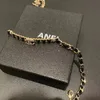 Nunca se desvanece 14K chapado en oro Marca de lujo Diseñador Colgantes Collares Acero inoxidable C Letra Gargantilla Cuentas Cadena Accesorios de joyería Regalo 6 Estilo QNA6