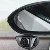 مرايا السيارة 1 قطعة مرآة مستديرة صغيرة لعجلة القيادة الأمامية والخلفية مرآة بزاوية عريضة مزدوجة الوجهين مساعدة للرؤية الخلفية 360 درجة أعمى Z0320
