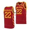 NCAA Basketball College Iowa State Cyclones 1 Izaiah Brockington Jerseys 11 Tyrese Hunter 22 Gabe Kalscheur 2 Caleb Grill 5 Aljaz