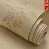 Wallpapers Rustic Rose Floral Non-woven Wallpaper 3D Relief Flower Textured Contact Paper Embossed For Girls Room