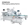 ZONESUN Automatic Test Tube Liquid Filling Capping Labeling Machine Peristaltic Pump with Conveyor Packaging Line ZS-FAL180Z3