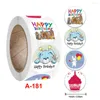 Wrap regalo Happy Birthday Adesions per bambini ape grazie arredamento a mano etichetta a mano scatola tag per baby show shower caramelle