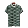 Italien Männer Poloshirts Schlange Biene Stickerei Mode Casual High Street Kleidung Herren Hemd T-shirts TopsViele Farben sind verfügbar Asiatische Größe M-3XL