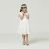 Robes de fille fleur blanche dentelle princesse robe d'été pour filles enfants fronde robes décontractées 3 6 8 ans enfants vêtements petites filles robes infantile 230320