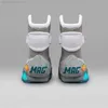 2023 Hot Limited Sale Automatic Laces Shoes Air Mag Sneakers Marty McFlys ledde tillbaka till den framtida Glow in the Dark Grey McFlys Man Sports Storlek 38-46