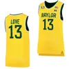 College Basketball Baylor Bears Maglie 1 Keyonte George 10 Adam Flagler 4 LJ Cryer 11 Jalen Bridges 13 Langston Love 23 Jonathan Tchamwa Tchatchoua 0 Flo Thamba NCAA