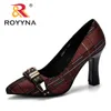 Dress Shoes ROYYNA Women Pumps Spring Autumn Plus Size 34-43 Fashion Elegant Pointed Toe Office Ladies High Heels Woman Trendy Shoes 230320