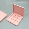 Garrafas de armazenamento Pink vazio 9 colorir uma caixa de plástico de esmalte sólido amostra 10pcs