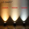 Downlights Lediary Spot LED COB 55mm Hole Real 5W Round Taklampa 220V-240V Dimble CE-förare Aluminiumhus och kylare