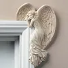 Oggetti decorativi Figurine Telaio della porta Scultura di ali d'angelo Semplice ornamento con ali a forma di cuore Mestieri in resina retrò per la casa Soggiorno Camera da letto 230320