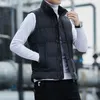 Men's Vests BROWON Brand Winter Coats Clothing 2023 Thickened Autumn Solid Color Korean Fashion Casual Fleece for 230320
