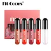 Lip Gloss Mude Matte Lipstick Profissional Maquiagem Paleta labial completa Conjunto de cosméticos para mulheres duradouras