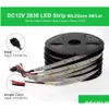 LED -remsor Hög BIRGHT 5M 5050 2835 Lätt varm Pure White Red Green RGB Flexibel Roll 300 lysdioder 12V utomhusband Drop Leverans Ligh DHJ8V